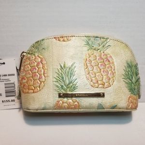 Brahmin Tina Pompano Pineapple Print cosmetic bag